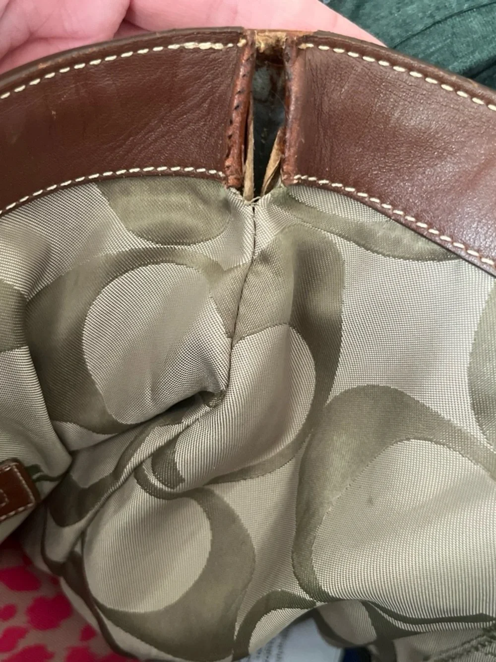 Vintage coach legacy tattersall tote
